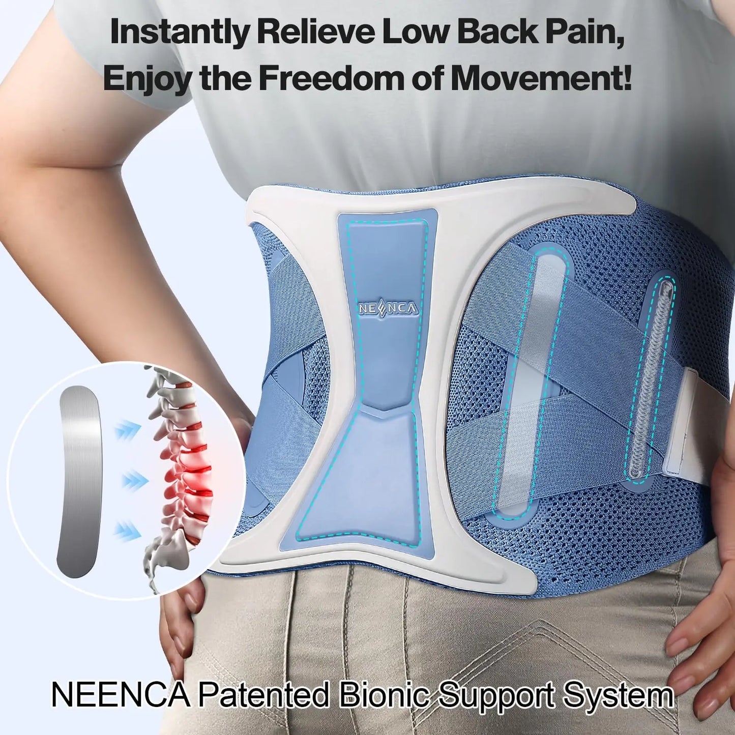 NEENCA Adjustable Lumbar Support Belt